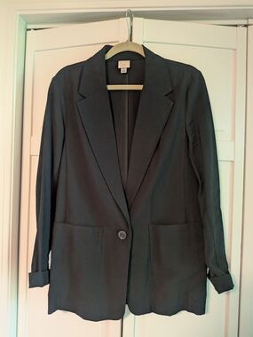 a new day Black Single-Button Relaxed Blazer